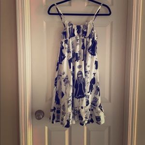 Cat print dress